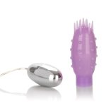 Silicone Slims Vibrating Nubby Bullet - Purple - Image 3