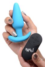 21x Silicone Butt Plug With Remote - Blue - Image 5