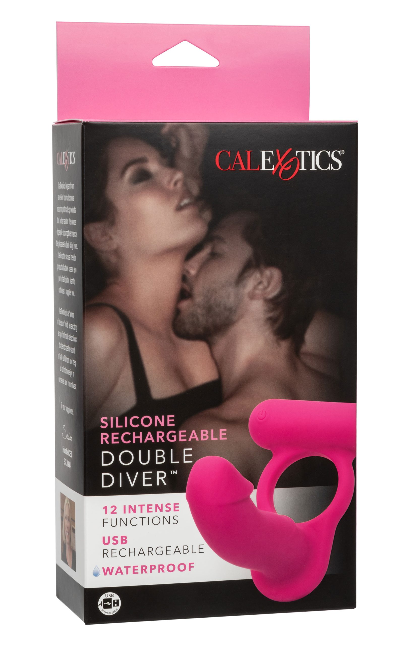 AWQzmODqvXocZ4CcaOEVmeApyh8VmjE5 Silicone Rechargeable Double Diver - Pink - Image 1