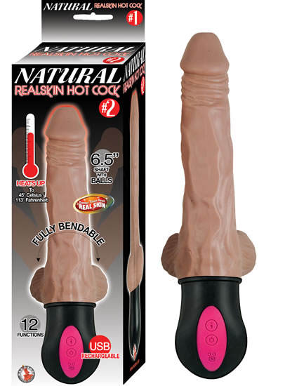 AYHbDiR7Ala7XpqU3LpxLbR6gNksfhFp Natural Realskin Hot Cock #2 - With Balls - Brown - Image 1
