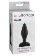 Anal Fantasy Collection Mini Silicone Plug - Black - Image 3