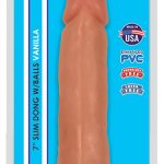 7 Inch Slim Dong With Balls - Vanilla