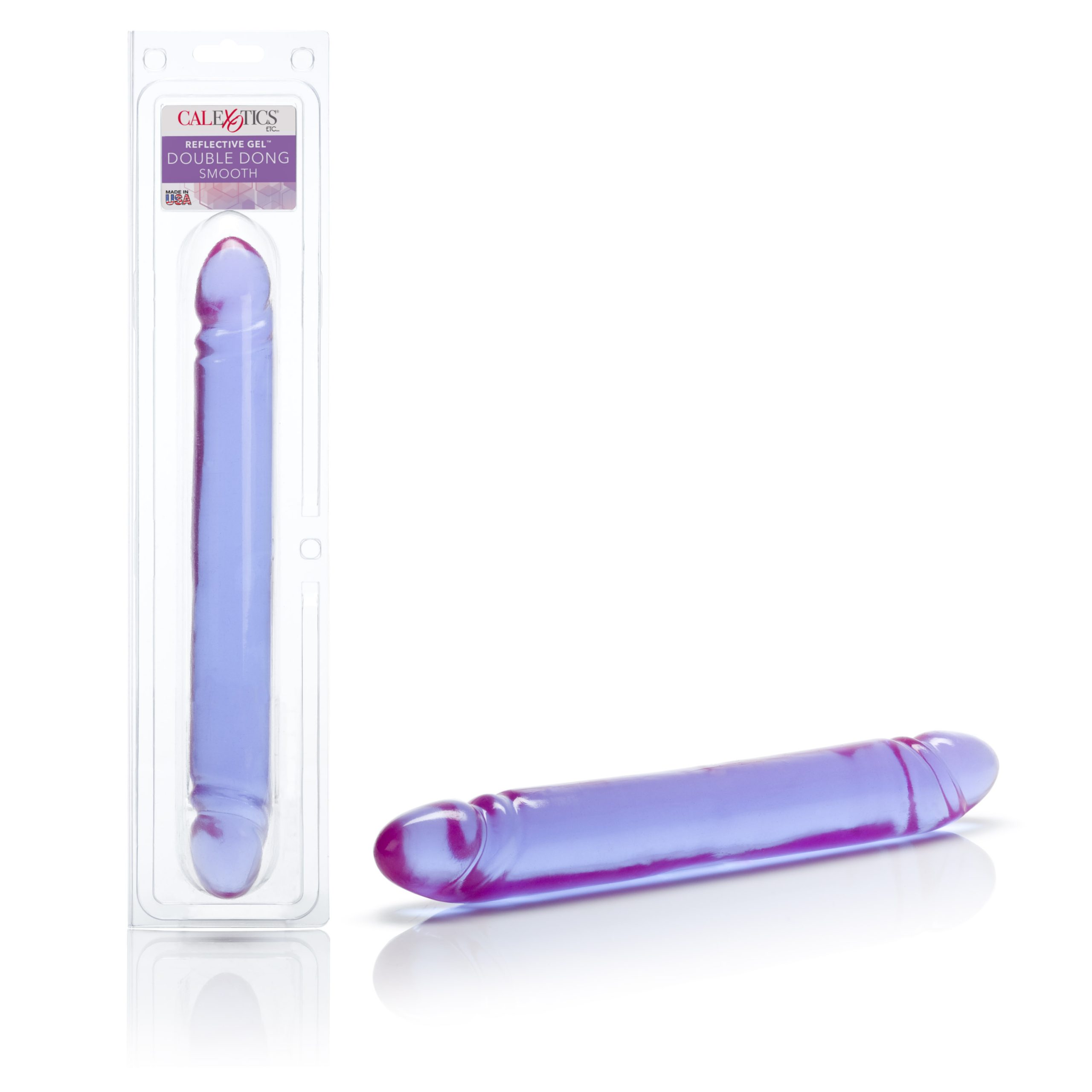 AvLz2HKuhN45Y0esTeR6bsgvnF4UROmD Reflective Gel Smooth Double Dong - Purple - Image 1
