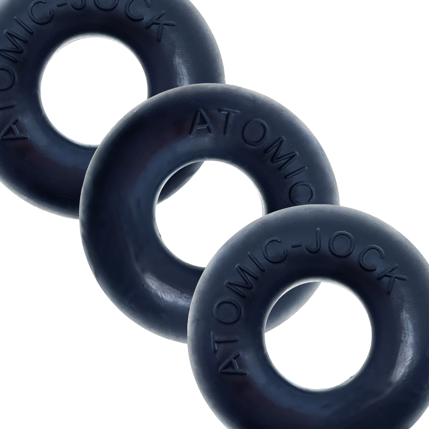 B6DJr3EGIbmBIfs5aSP2GuUyf7q9Lfdj Ringer Cockring 3 Pack - Small - Night Black - Image 1