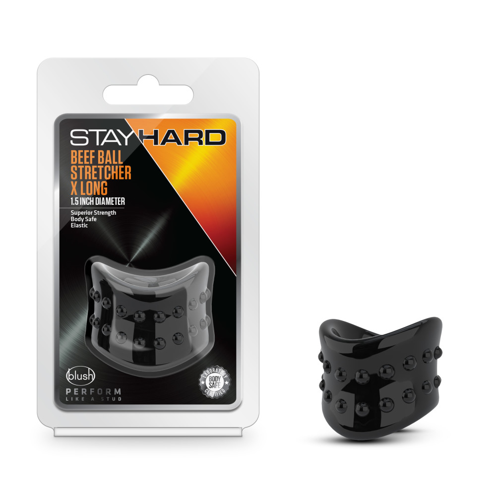 BHZJs5j6P5gzKvK1gzQMmZr6S6IMHw5O Stay Hard - Beef Ball Stretcher X Long - 1.5 Inch Diameter - Black - Image 1