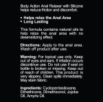 Body Action Anal Relaxer Silicone Lubricant 1.7 Oz - Image 2