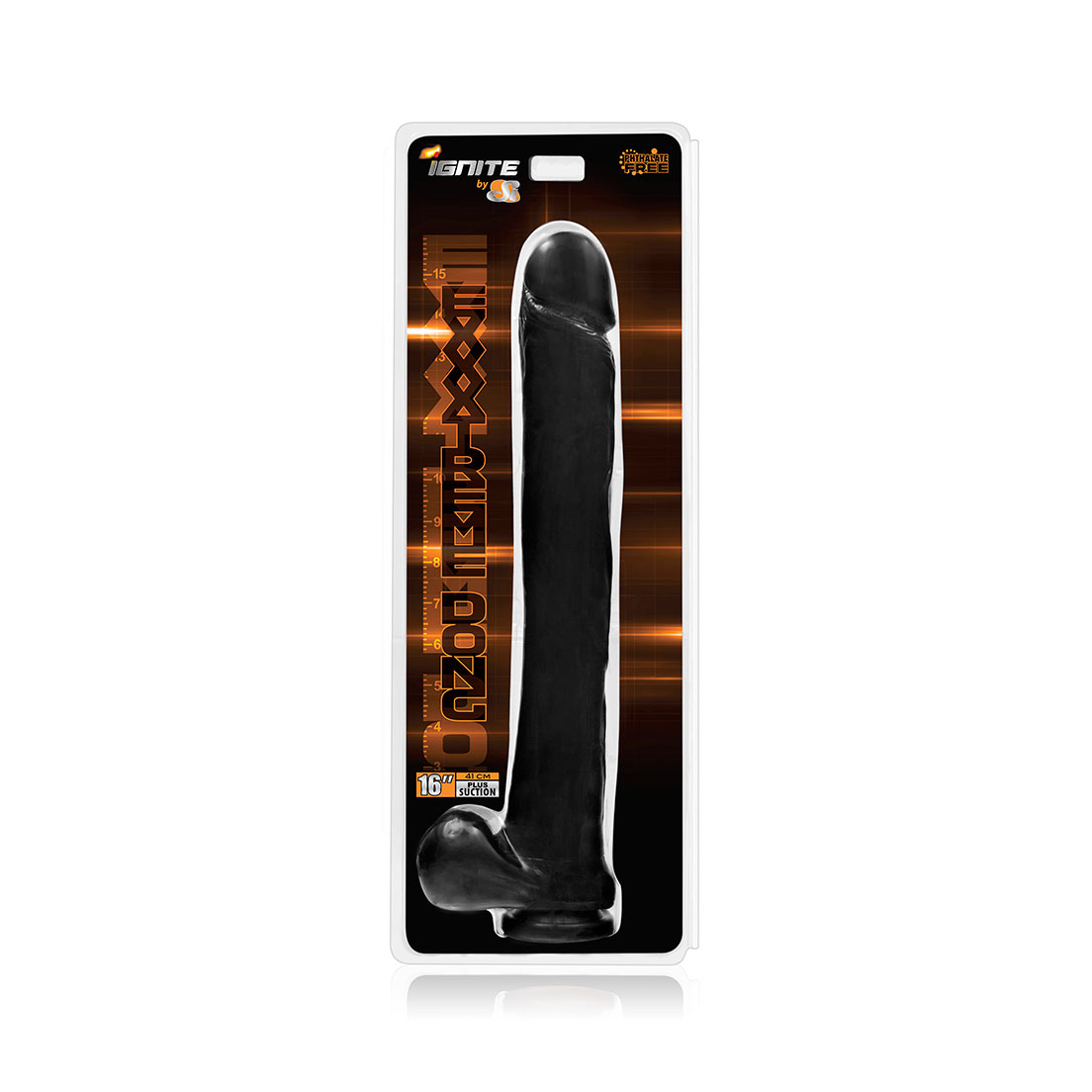 BcVCHydZyU5IFGgO92Zb5PHVErYdGGH8 16" Exxxtreme Dong W/suction - Black - Image 1