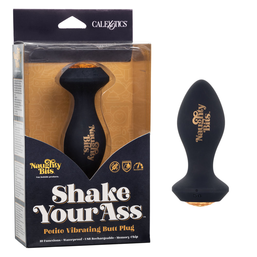 Bf4IQqox7Z9jjpPrAGri8BsHimN4P0jP Naughty Bits Shake Your Ass Petite Vibrating Butt Plug - Image 1