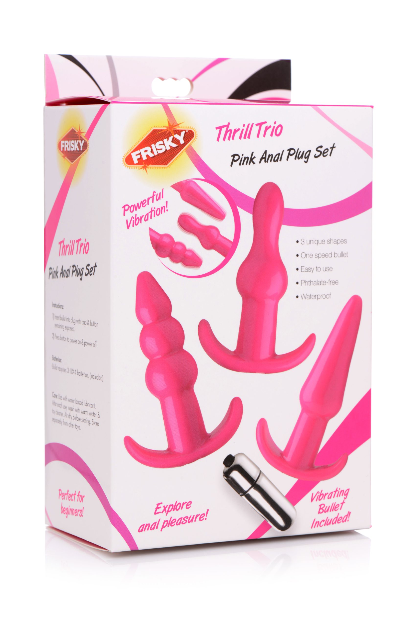 BmwCgjhmcUeQFmjtZNftVOAP8DOc1dVq Thrill Trio Anal Plug Set - Pink - Image 1