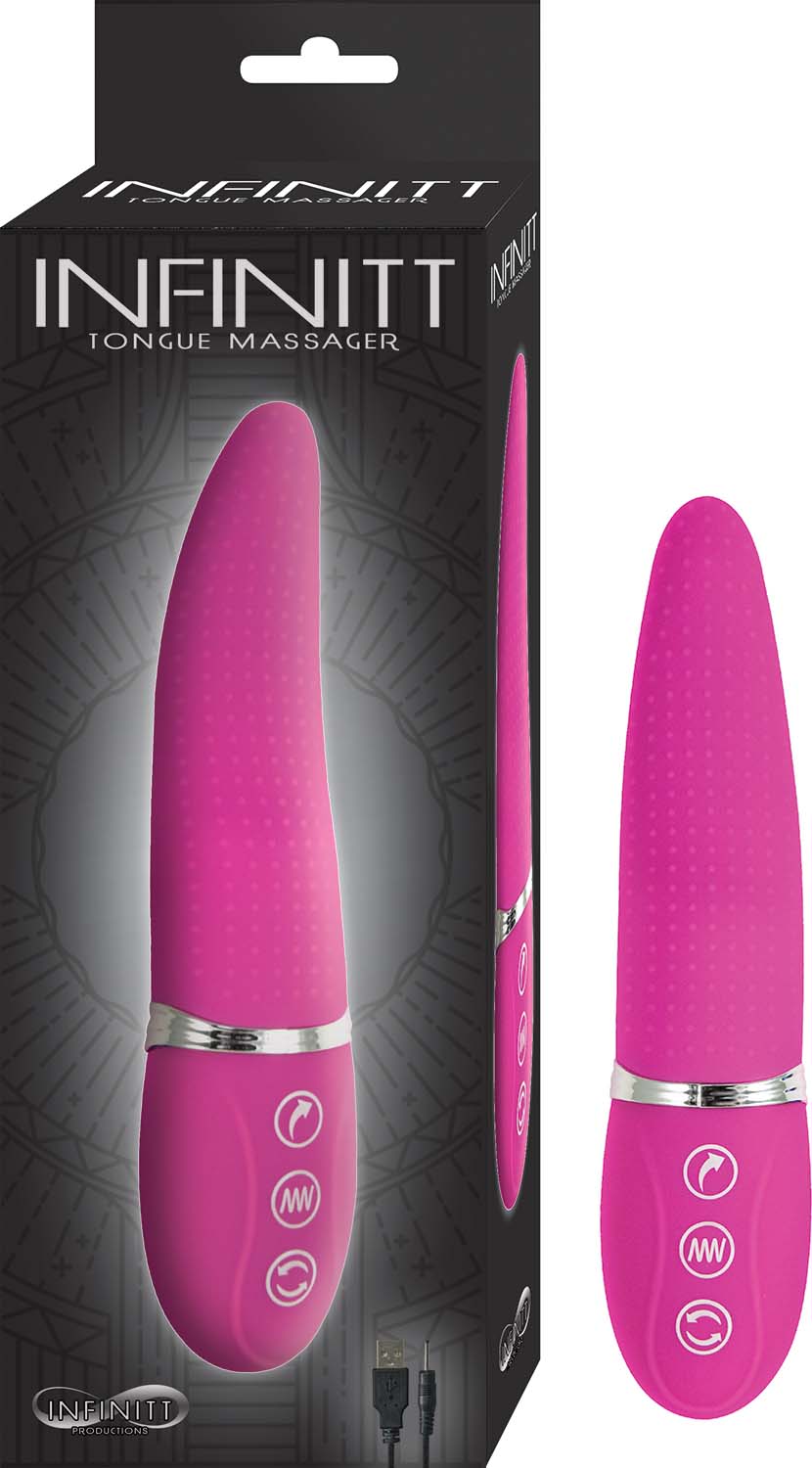 Bo41g00GmFshUgi8e1oPZVQ2Gb1Gasov Infinitt Tongue Massager - Pink - Image 1