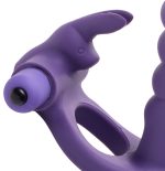 Double Delight Dual Insertion Vibrating Rabbit Cock Ring - Image 3