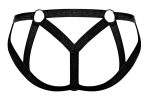 Cage Matte Strappy Ring Jock - S/ M - Black