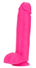 Neo - 10 Inch Dual Density Dildo - Neon Pink - Image 2
