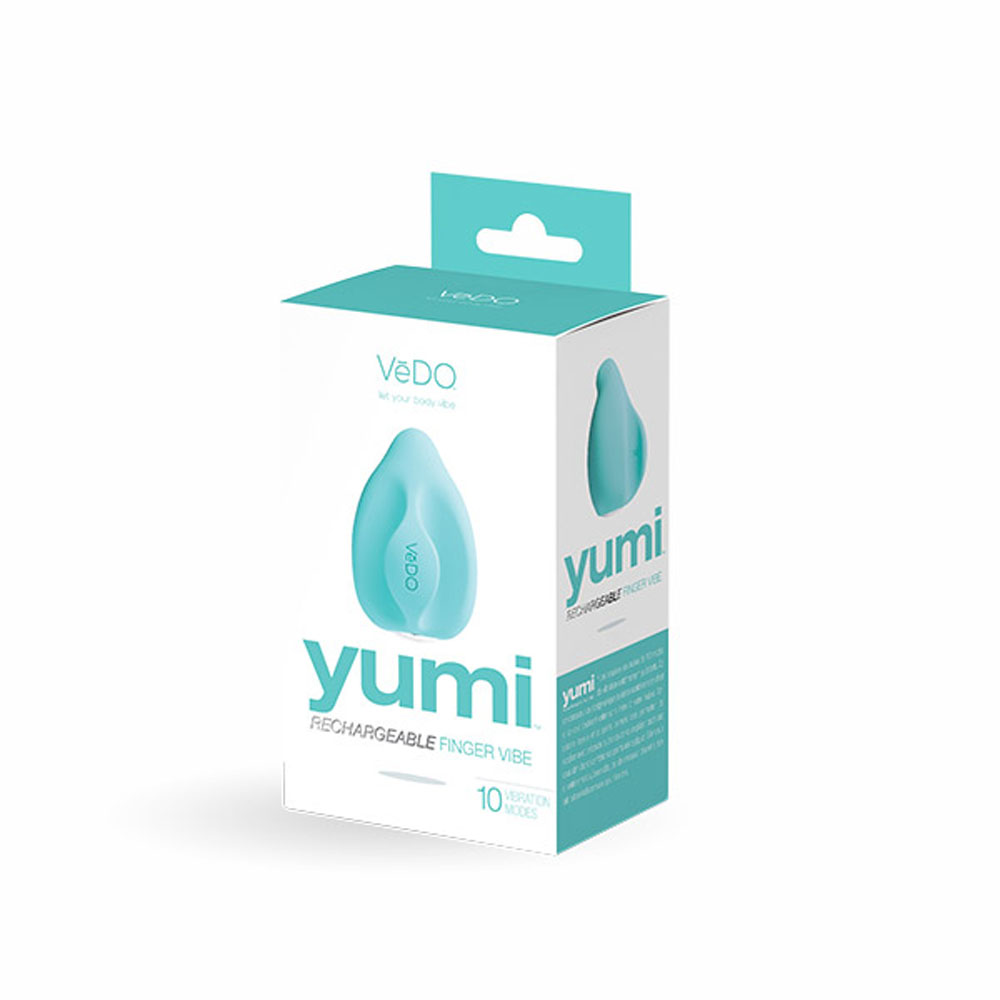 C6AAHyp3rNcTZeOUjw6EJurIkRKuIbSo Yumi Rechargeable Finger Vibe - Tease Me Turquoise - Image 1