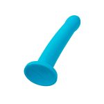 Nexus Collection - Hux - 7 Inch Silicone Dildo - Turquoise - Image 7