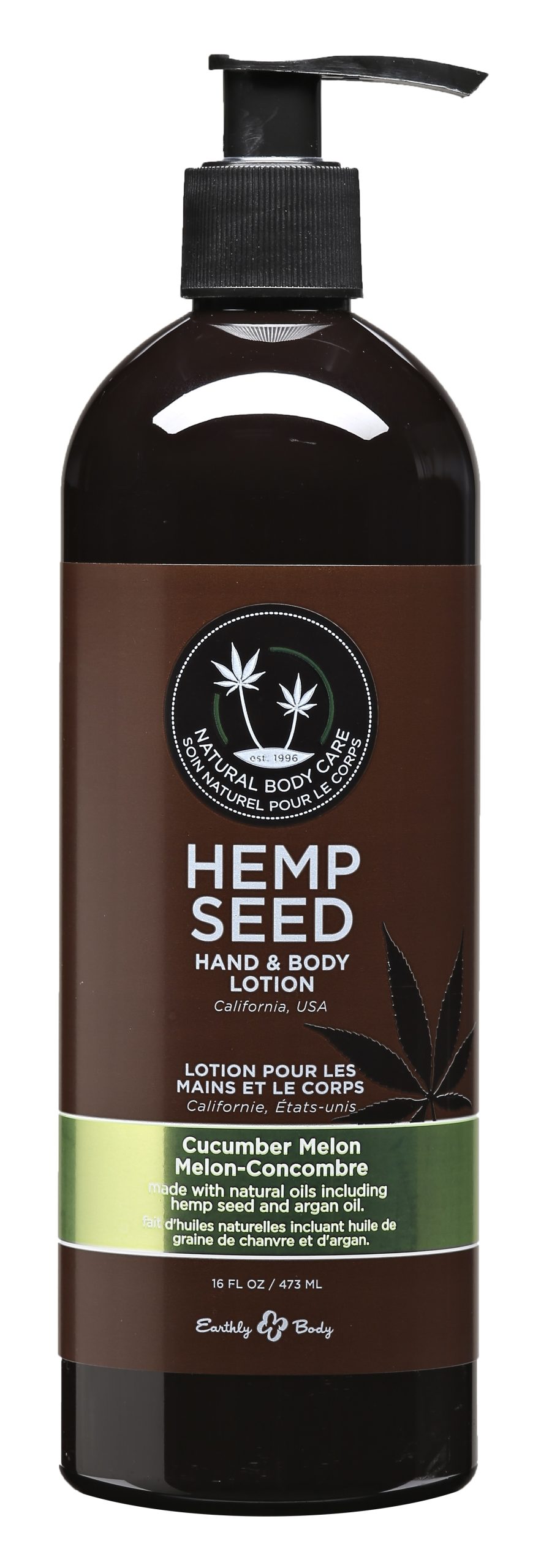 CCzbgDEDcddR5NCGXCdLLaYUVttkdlAu Hemp Seed Hand and Body Lotion - 16 Fl. Oz. - Cucumber Melon - Image 1