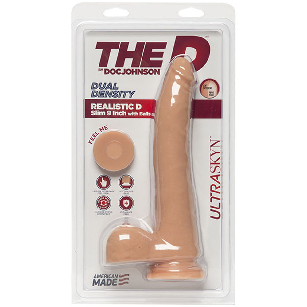 CHRFLE7RNr85l5JWuKtS5ycu8ja3eEUB The D - Realistic D - Slim 9 Inch - Ultraskyn - Vanilla - Image 1