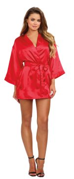 Robe, Chemise, Padded Hanger - Large - Red - Image 2