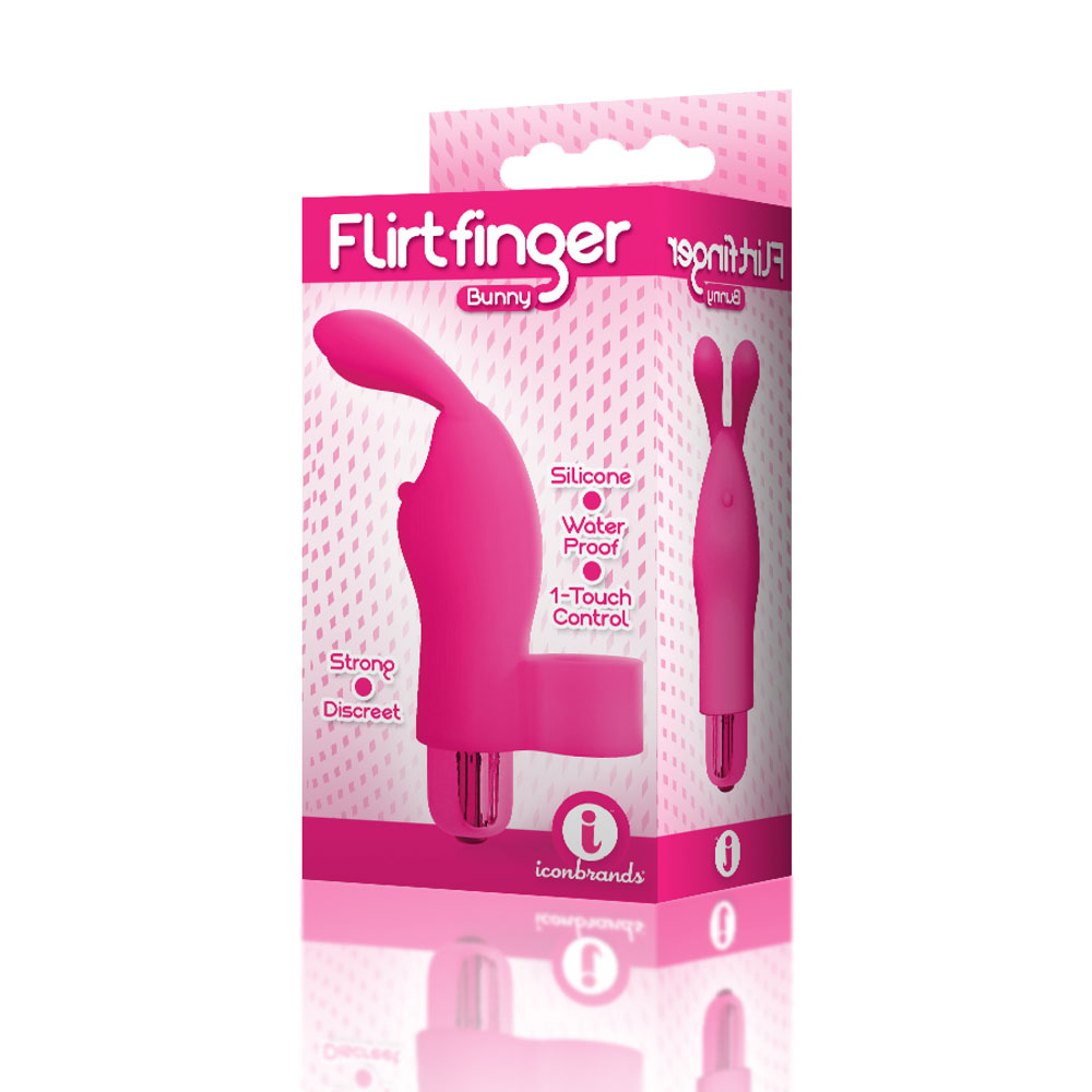 CNVCsspuWneiPuTX9FbNxNjZvkRh1znr The 9's Flirt Bunny Finger Vibrator - Pink - Image 1