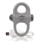 Charged Yoga Rechargeable Vibe Ring - Grey - Image 3