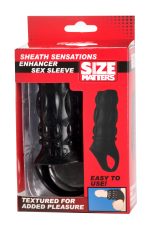 Sheath Sensations Enhancer Sex Sleeve - Black - Image 3