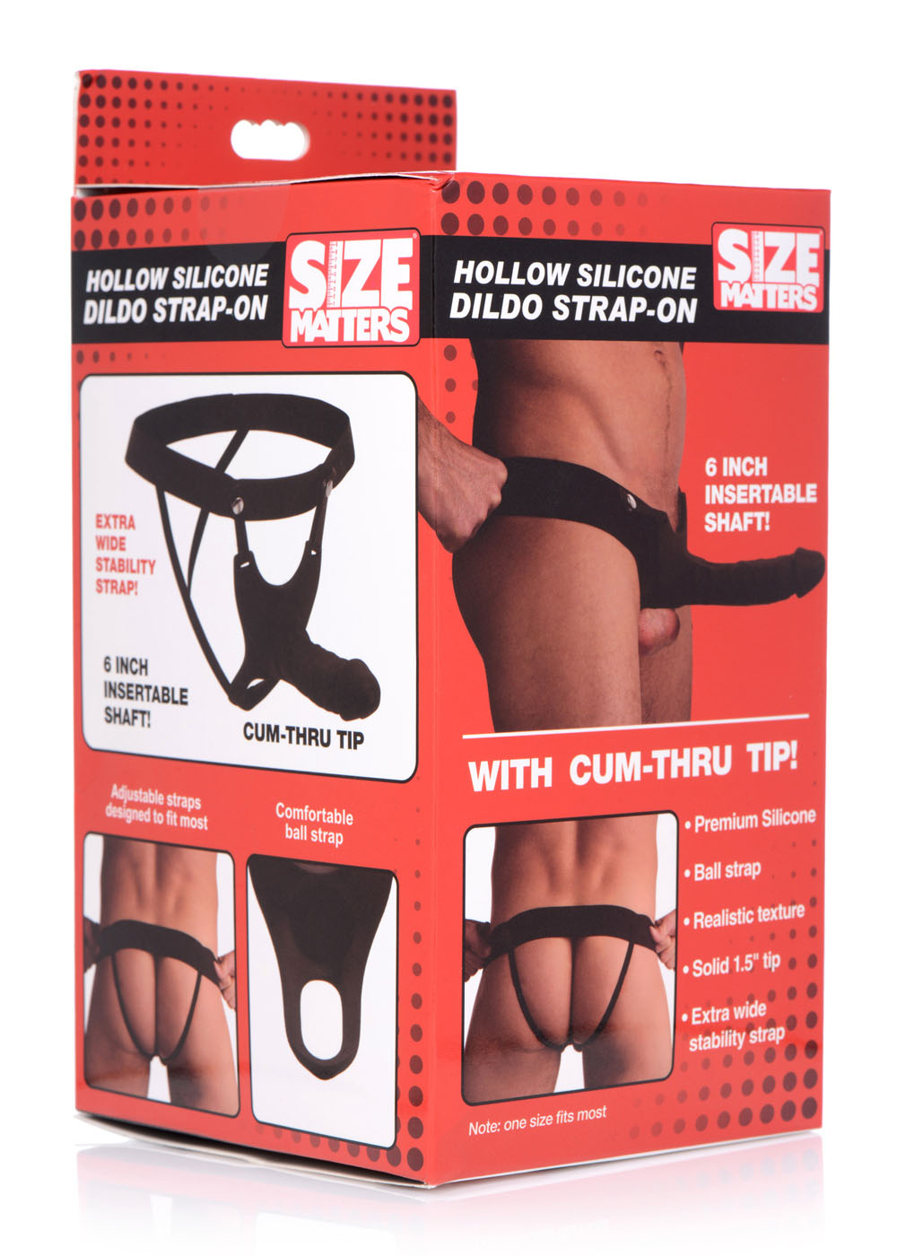 CT5AzQ3FnEhCy6gFf1bxqPChCQVl3dHW Hollow Silicone Dildo Strap-on - Black - Image 1