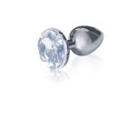 The 9's the Silver Starter Bejeweled Stainless Steel Plug - Diamond - Image 2