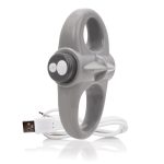Charged Yoga Rechargeable Vibe Ring - Grey - Image 5