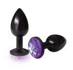 The 9's the Silver Starter Anodized Bejeweled Stainless Steel Plug - Violet - Image 2