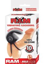 Ram Vibrating Cockring - Black - Image 3