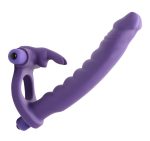 Double Delight Dual Insertion Vibrating Rabbit Cock Ring - Image 2