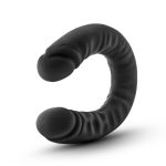 Ruse - Silicone Double Headed Dildo - 18 Inch - Black - Image 4
