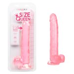 Size Queen 10 inch/25.5 Cm - Pink - Image 12