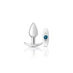 Silver Anchor Buttplug Kit - Clear Iridescent/teal - Image 4