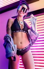 Not Your Bitch Bralette and Cheeky Panty Set - Black - S/m - Image 2