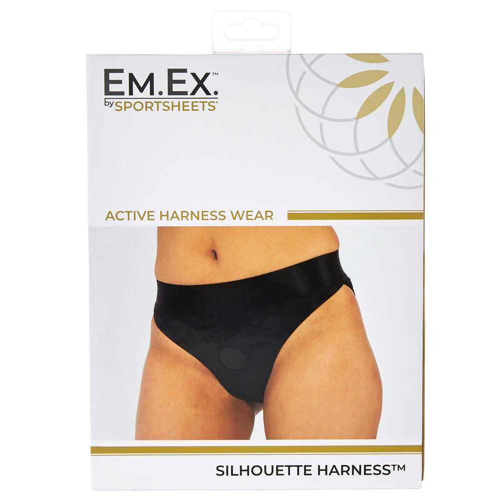 D1FEUvz9u7nARW0rwGey0inh6A3Z48VS Em. Ex. Active Harness Wear Crotchless Silhouette - Black - Medium - Image 1