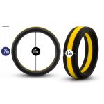 Performance - Silicone Go Pro Cock Ring - Black/gold/black - Image 4
