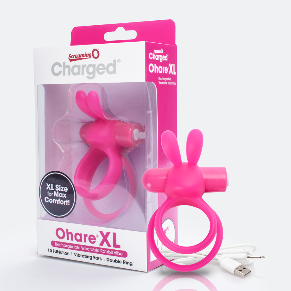 DA6mrbirH4U5FSDl4tyeIMsuI4FFuM8C Charged Ohare XL Wearable Rabbit Vibe - Pink - 6 Count Box - Image 1