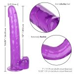 Size Queen 12 inch/30.5 Cm - Purple - Image 9