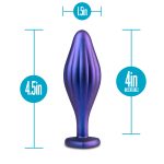 Anal Adventures Matrix - Wavy Bling Plug - Sapphire - Image 2