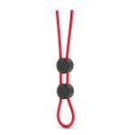 Stay Hard - Silicone Double Loop Cock Ring - Red - Image 3