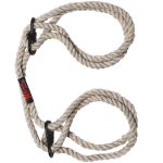 Kink - Hogtied - Bind & Tie - 6mm Hemp Wrist or Ankle Cuffs - Natural - Image 2