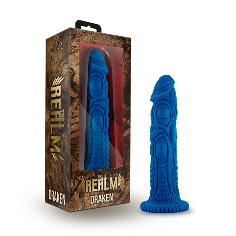 DUNZ6brw0DpUJ5gDDpaPA0aggikQ5Xy8 The Realm - Draken - Lock on Dildo - Blue - Image 1