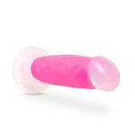 Neo Elite Glow in the Dark - Marquee - 8 Inch Silicone Dual Density Dildo - Neon Pink