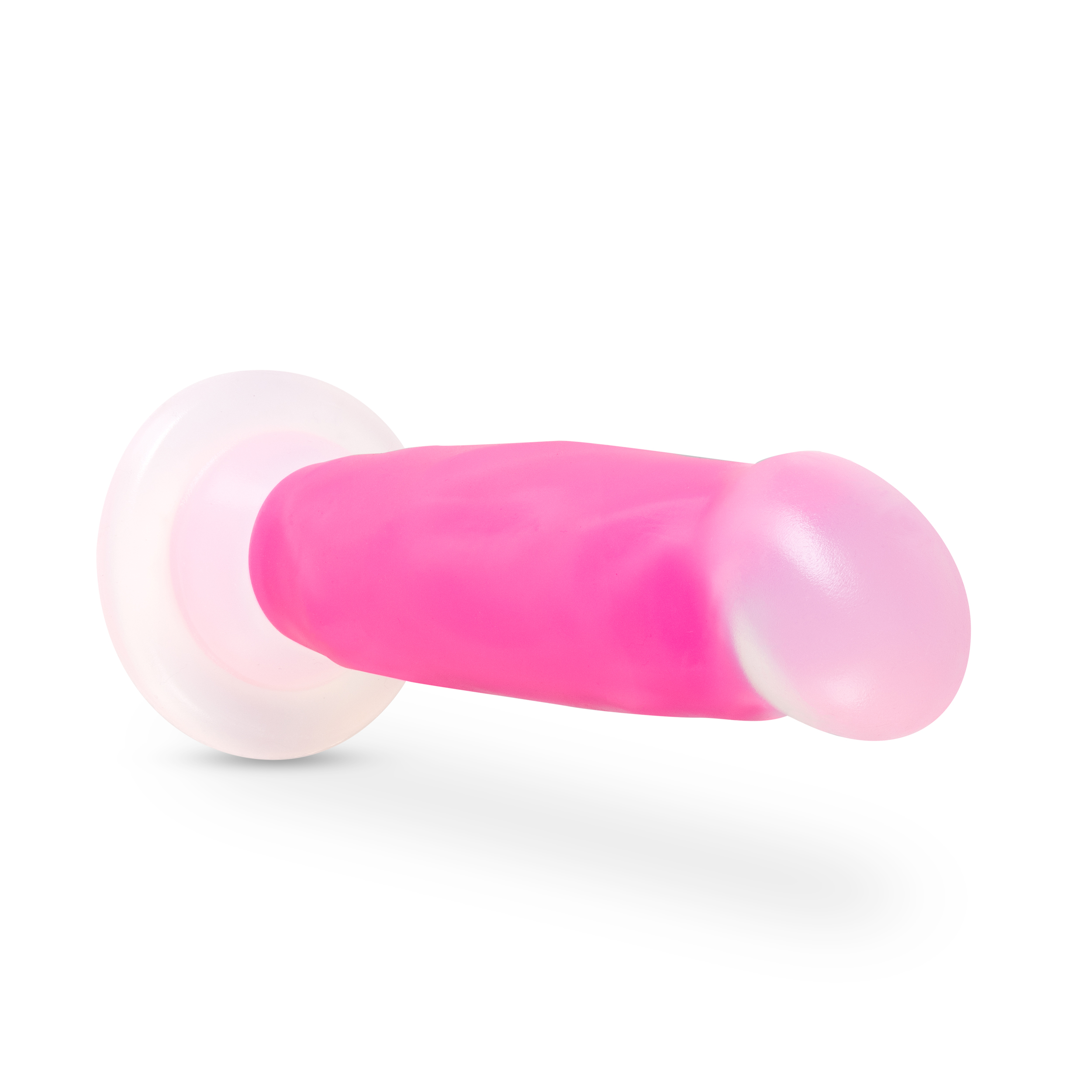 DiC9MbpIPD6hxaWOROkAApYZte0oCJLi Neo Elite Glow in the Dark - Marquee - 8 Inch Silicone Dual Density Dildo - Neon Pink - Image 1