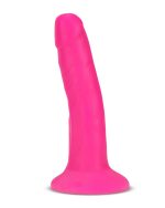 Neo Elite - 6 Inch Silicone Dual Density Cock - Neon Pink - Image 3
