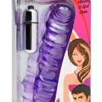 Double Finger Banger Vibrating G-Spot Glove - Purple