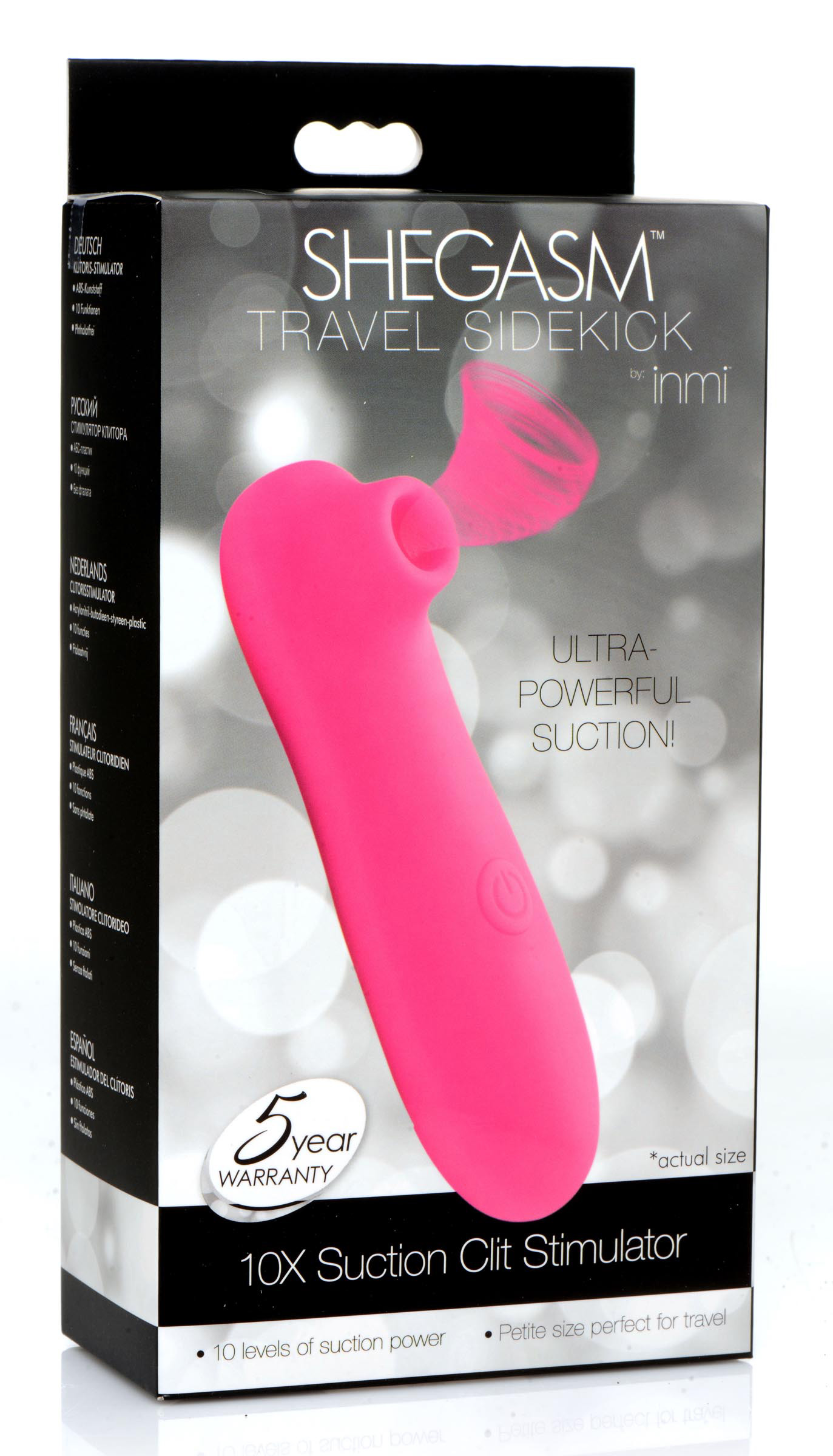 DwrN0d1wRslQZM4AqT7mPmohvzVFSCfG Shegasm Travel Sidekick 10x Suction Clit Stimulator - Pink - Image 1