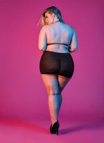 Sexy Time Polka Dot Mesh Halter and Skirt Set - Black - 1x-3x - Image 2