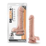 Dr. Skin Plus - 9 Inch Posable Dildo With Balls - Vanilla - Image 7